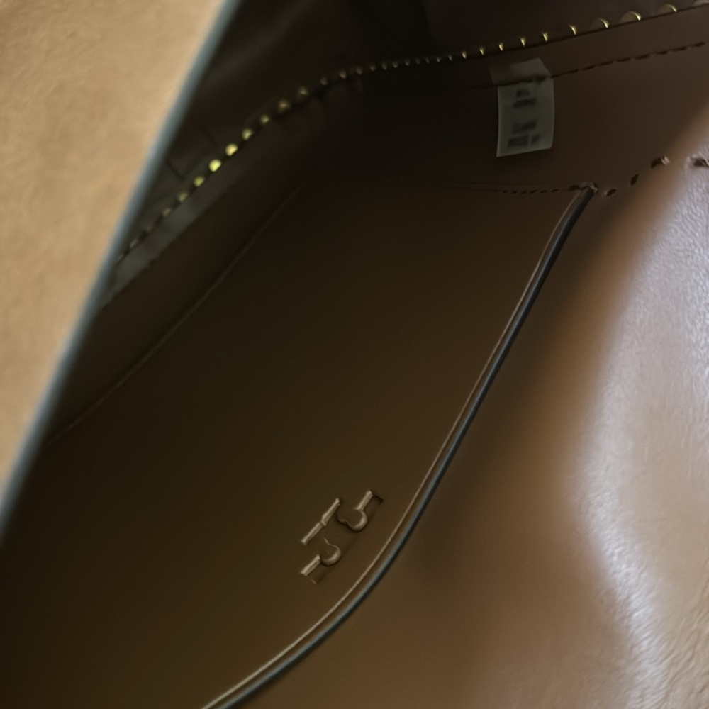 Tory Burch Sawyer Stud Small Suede Shoulder Bag - Picture 10 of 12
